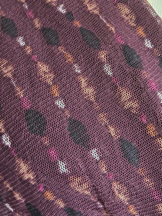 Alfani (NWT) Wrap Front Short Sleeve with Tie Waist - Deep Plum Midi Dress. - Picture 9 of 9